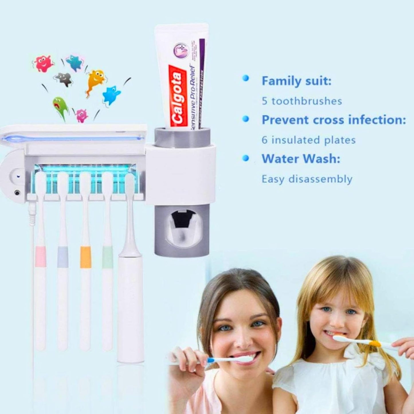 UV Toothbrush Sterilizer Holder