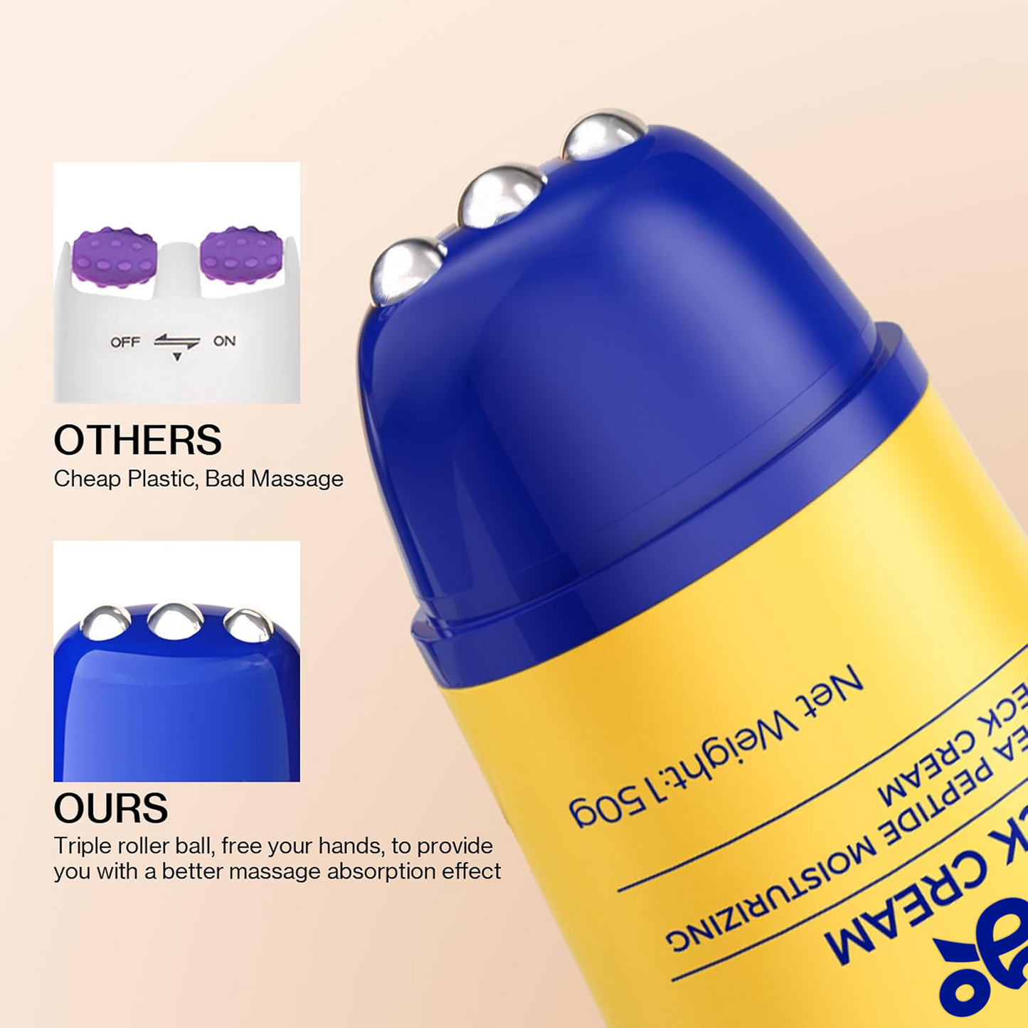 Neck Firming Cream with Roller