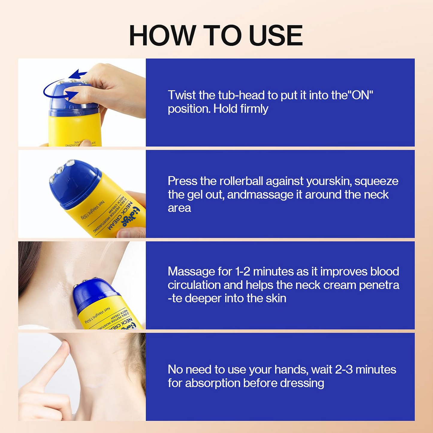 Neck Firming Cream with Roller
